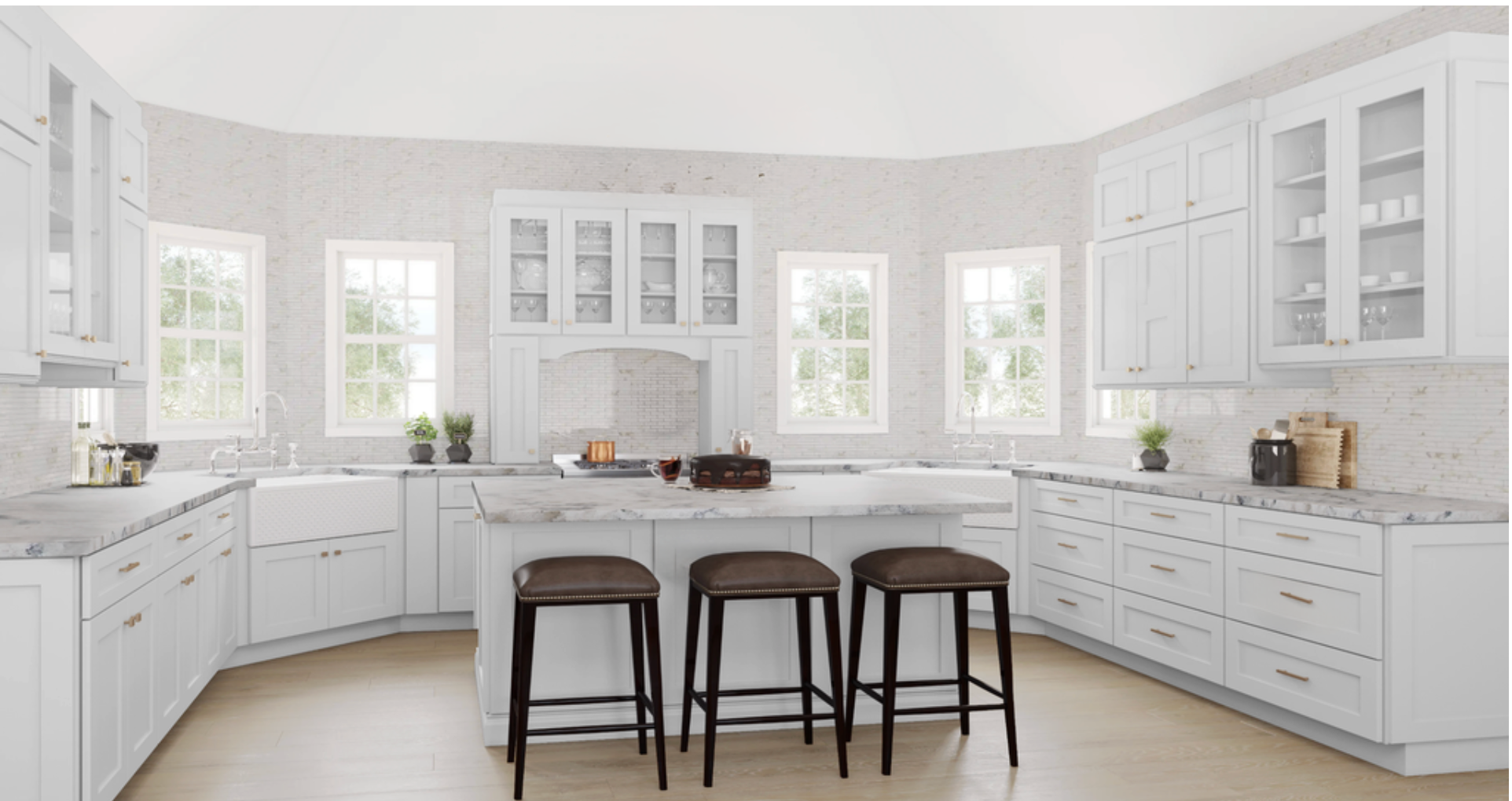 Forest Green Shaker Cabinet Door