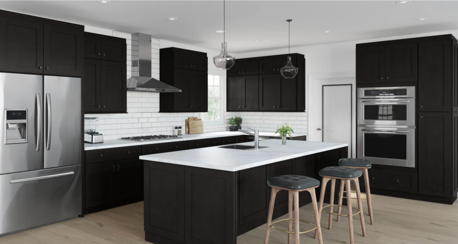 Shaker Charcoal Cabinet Door