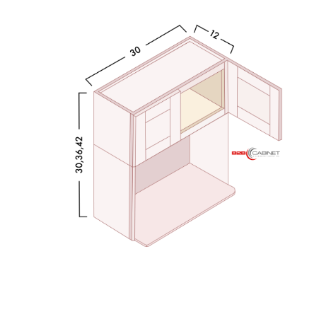 MICROWAVE WALL CABINET