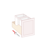 TRASH CAN PULL OUT WITHOUT CABINET