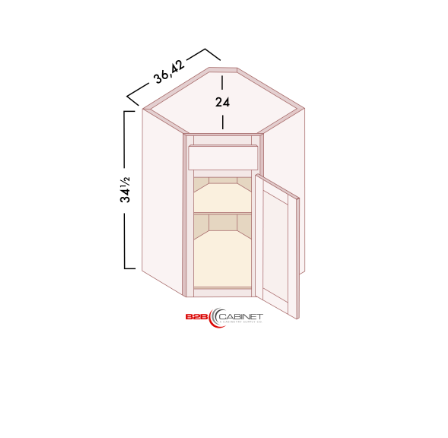 CORNER SINK BASE CABINET