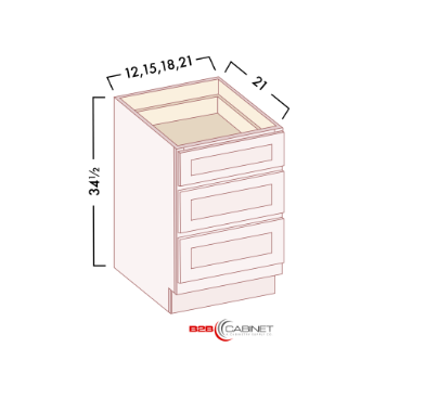 3 DRAWER BASES