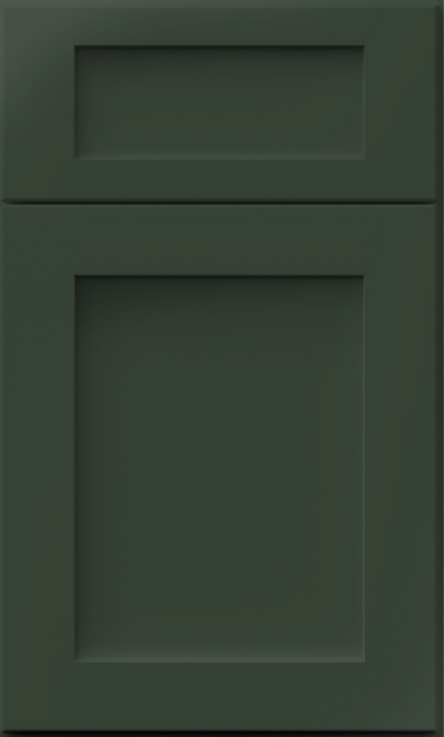 Forest Green Shaker Cabinet Door