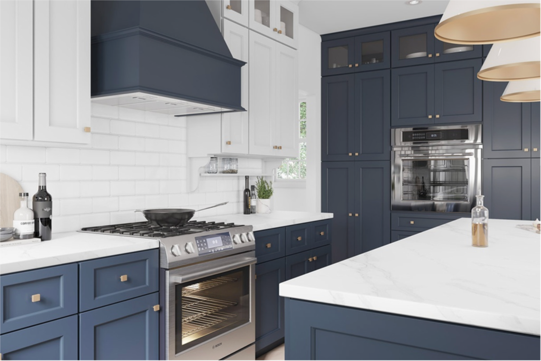 Esca Blue Shaker Cabinet Door