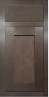 Inset Brown Shaker Cabinet Door