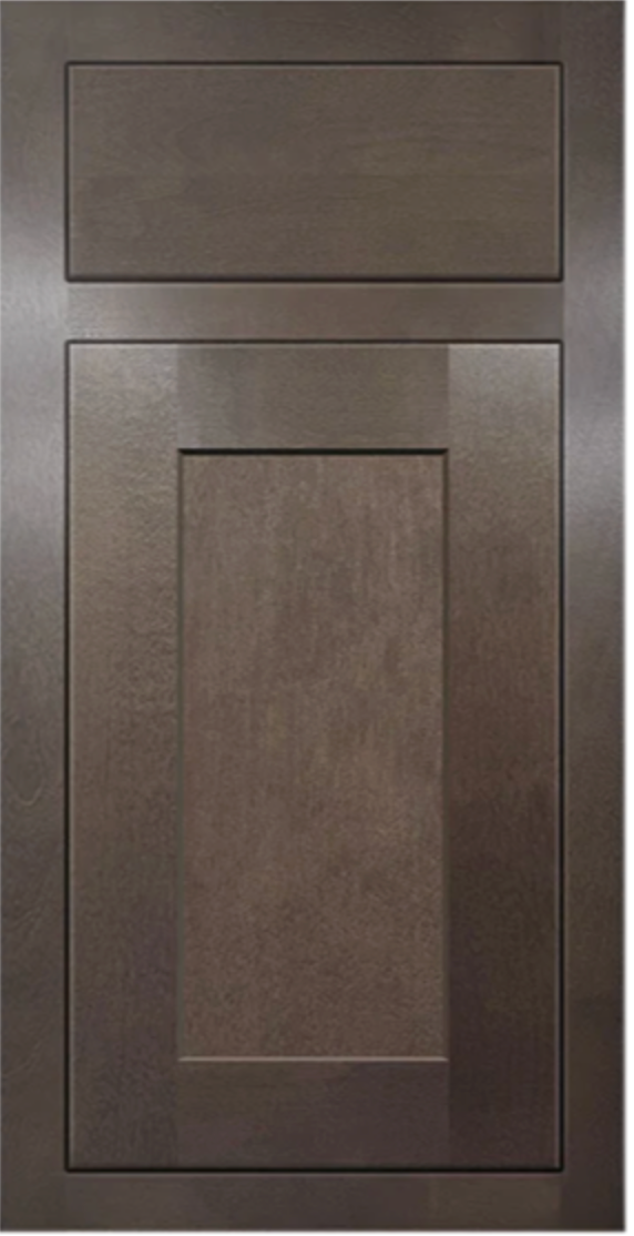 Inset Brown Shaker Cabinet Door