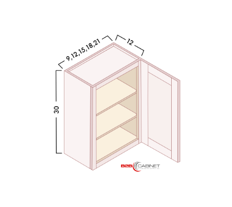 30" HIGH SINGLE WALL CABINET