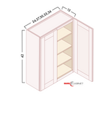 42" HIGH DOUBLE WALL CABINET