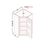 CORNER SINK BASE CABINET