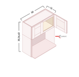 MICROWAVE WALL CABINET