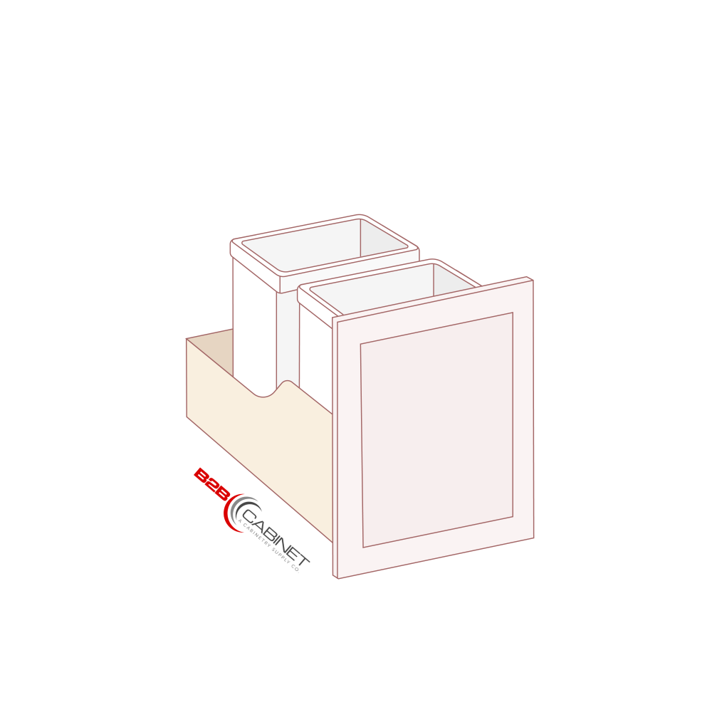 TRASH CAN PULL OUT WITHOUT CABINET