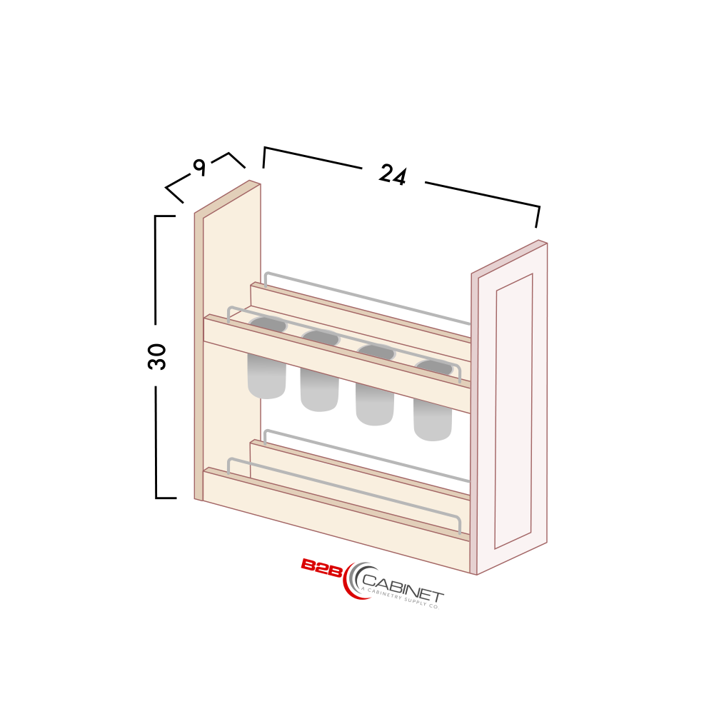 UTENSIL PULL OUT WITHOUT CABINET